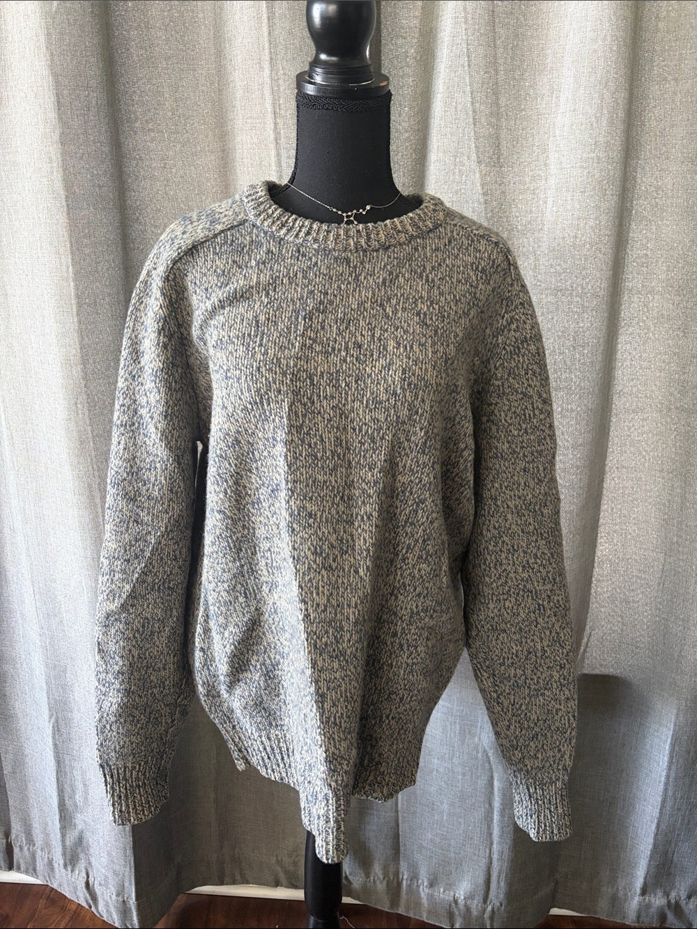 J. Crew Men's Crewneck Marled Gray Sweater